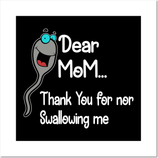 Thanks For Not Swallowing Us Happy Mother's Day Father's Day Posters and Art